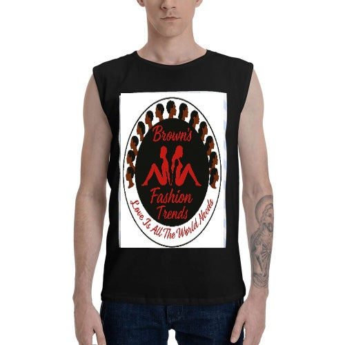 Men's Branded Sleeveless T-Shirt