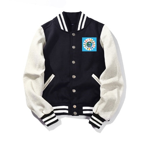 Branded "My Love Has No Color" Terry Baseball Jacket