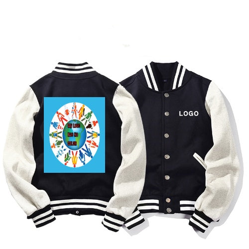 Branded "My Love Has No Color" Terry Baseball Jacket