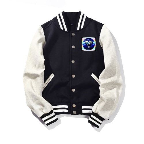 Branded "My Love Has No Color" Terry Baseball Jacket