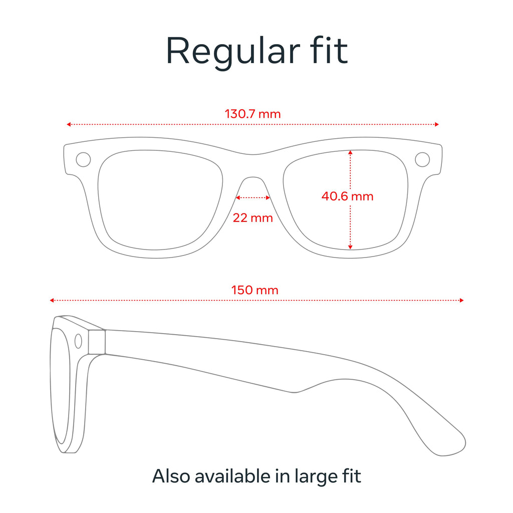 Ray-Ban Meta (Gen 1), Wayfarer, Smart AI Glasses for Men & Women