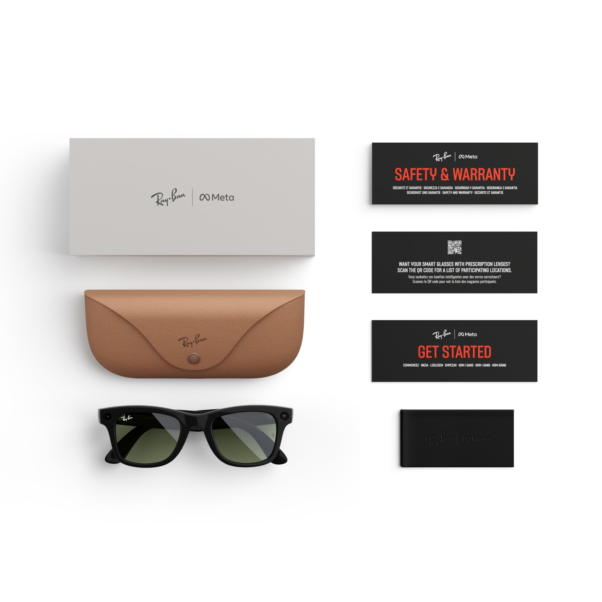 Ray-Ban Meta (Gen 1), Wayfarer, Smart AI Glasses for Men & Women