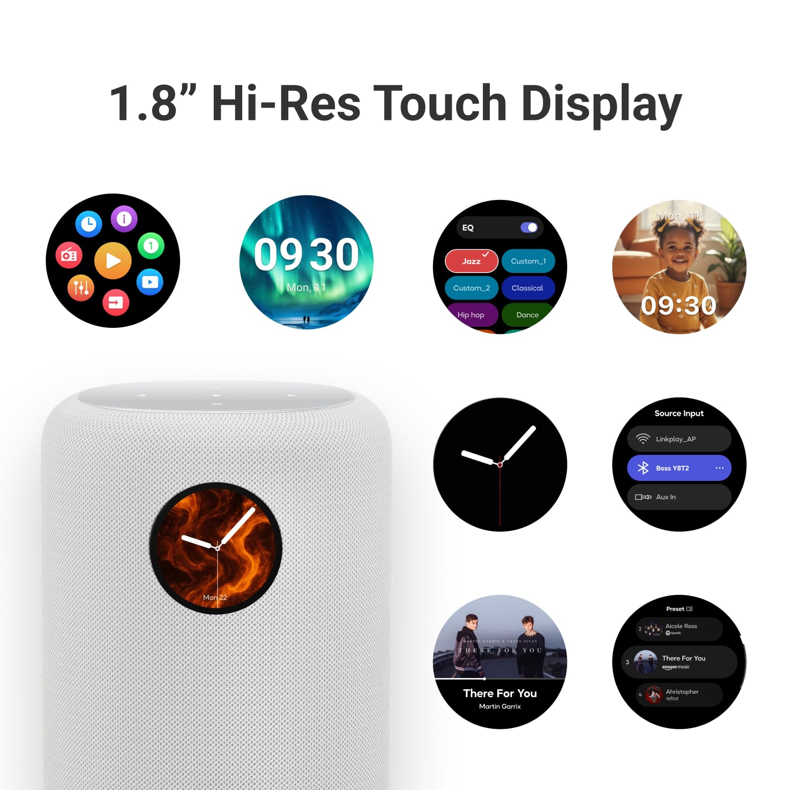 WiiM Sound Smart Speaker with 1.8″ Touch Display