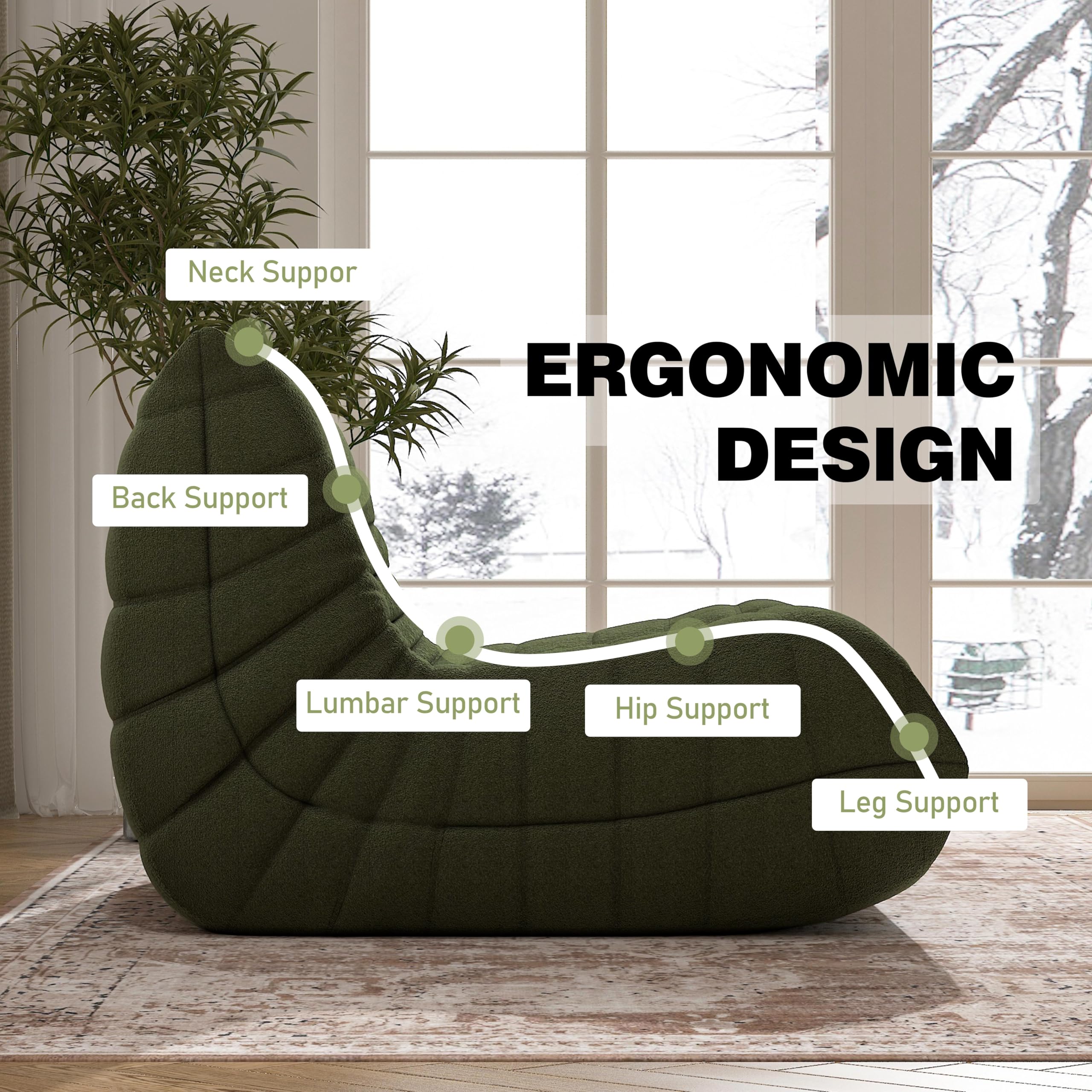 Large Bean Bag Chair for Adults