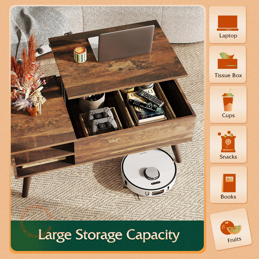 WLIVE Lift Top Coffee Table